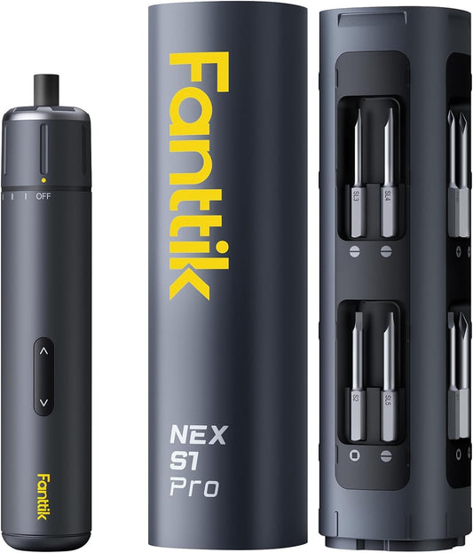 Fanttik NEX S1 Pro Cordless Electric Screwdriver Set with 16 S2 Steel Bits