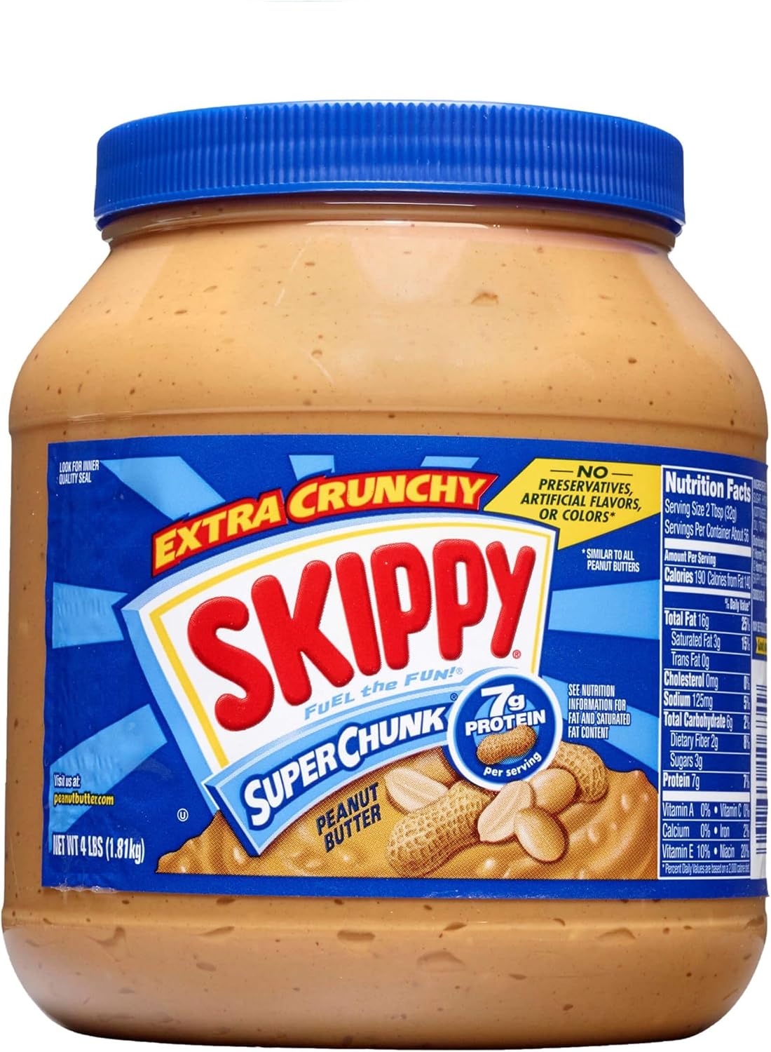 Skippy Super Chunk Extra Crunchy Peanut Butter 64 oz image 8