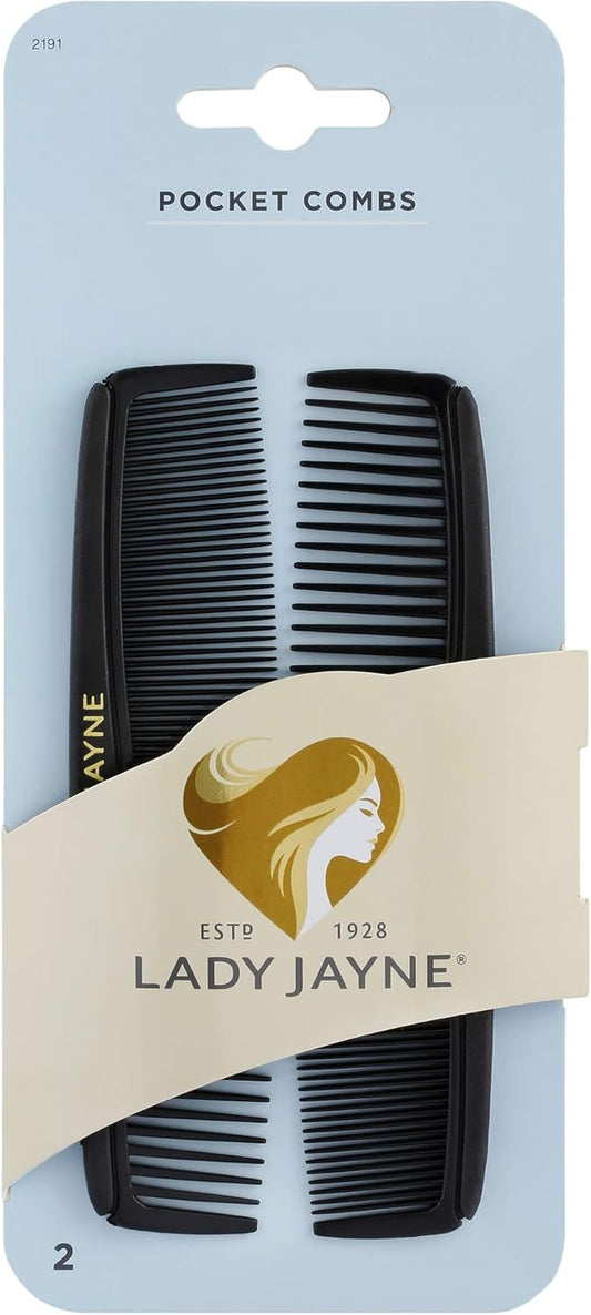 Lady Jayne Pocket Comb Short - Medium, Fine Hair 2PK