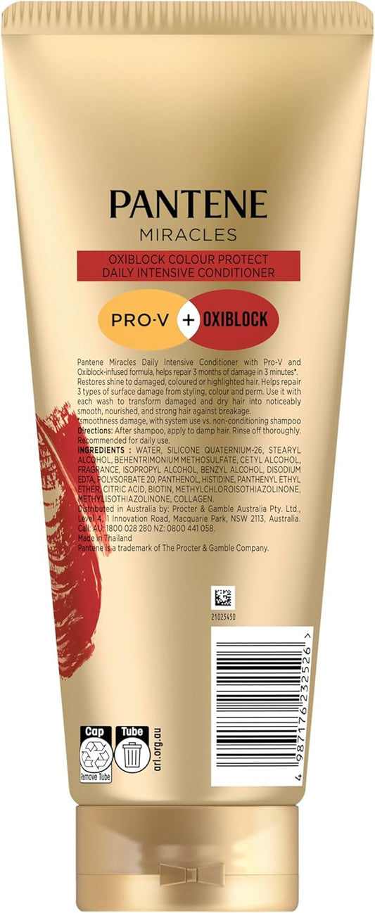 Pantene Miracles Oxiblock Colour Protect Daily Intensive Conditioner 350ml image 2
