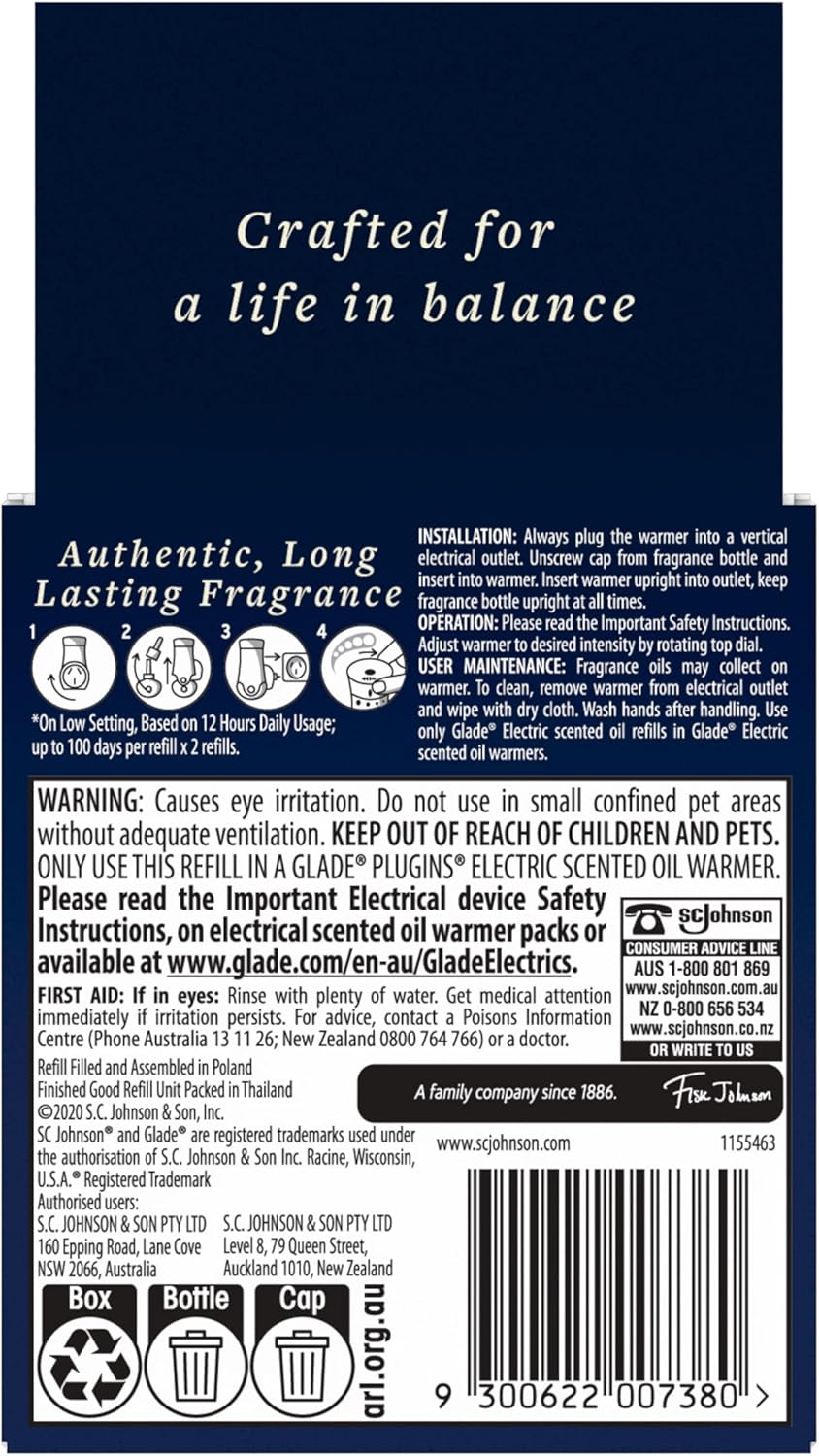 Glade Aromatherapy Electric Scented Oil Refill – Lavender & Sandalwood, 20mL x 2 image 3
