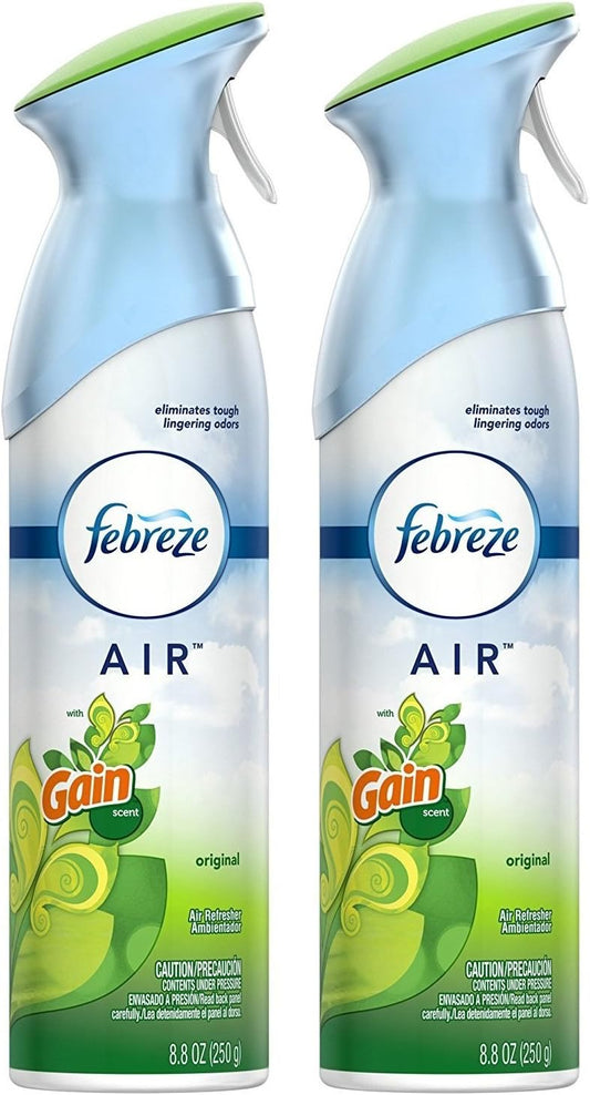 Febreze Air Refresher - Gain Original Scent - 2 x 250g Bottles