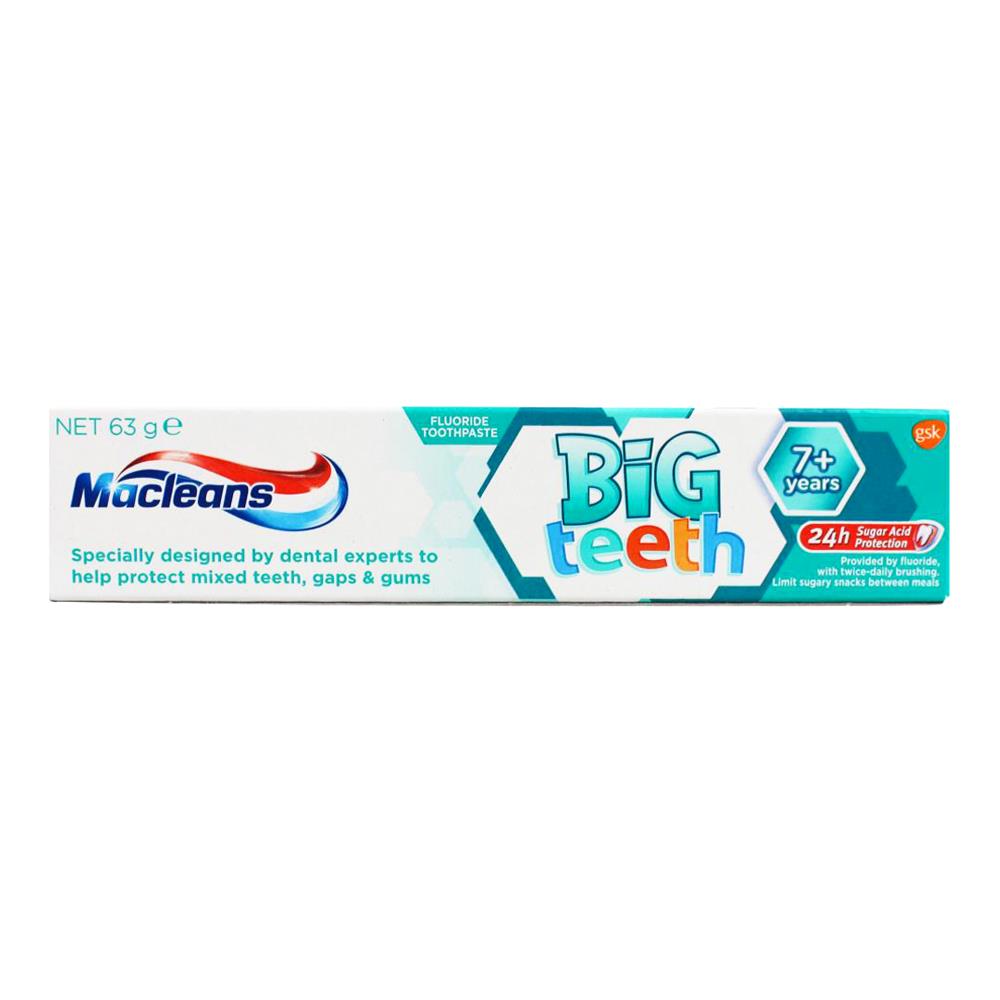 Macleans Kids Big Teeth Fluoride Toothpaste 7+ Years, 63g image 8