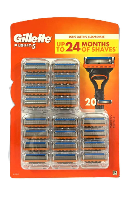 Gillette Fusion5 Razor Blade Refills – 20 Cartridges