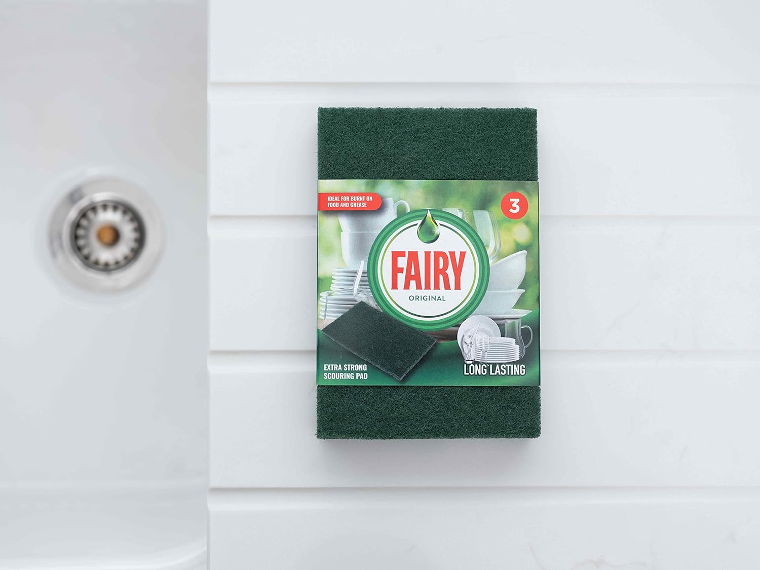 Fairy Original Extra Strong Scouring Pad (Pack of 3) image 6