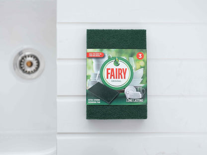 Fairy Original Extra Strong Scouring Pad (Pack of 3) image 6