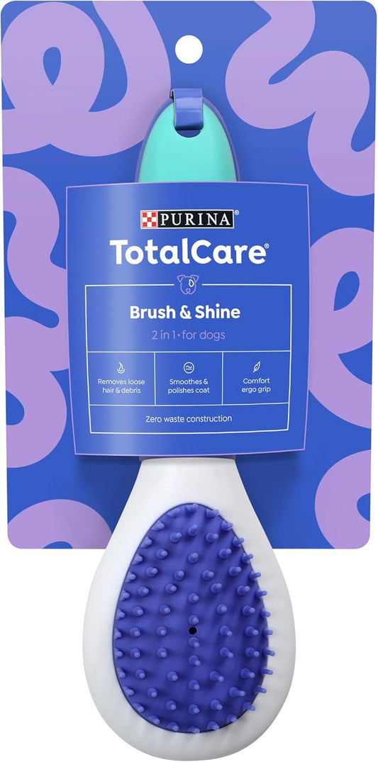 Purina Total Care Dog Brush & Shine 2 in 1