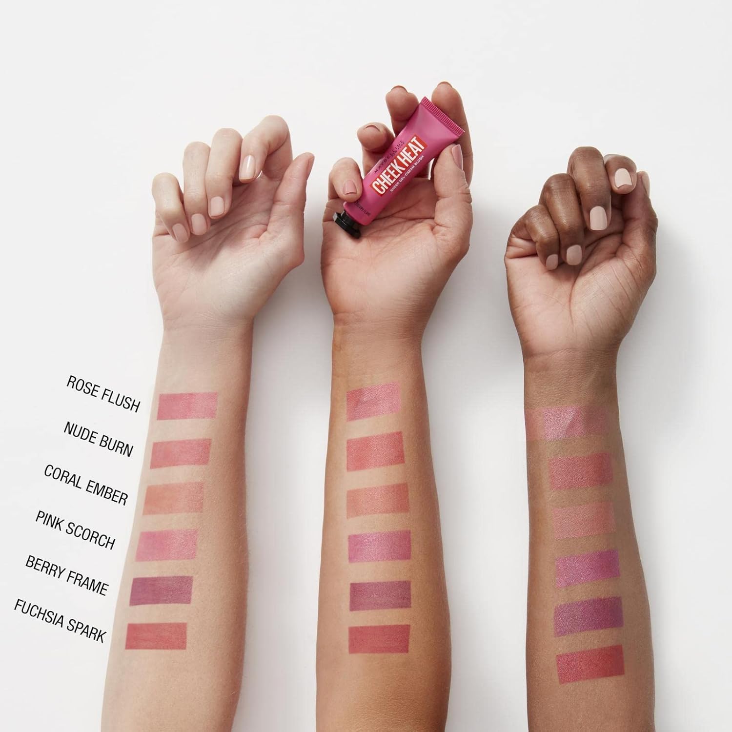 Maybelline Cheek Heat Gel-Cream Blush - Fuchsia Spark 8mL image 5