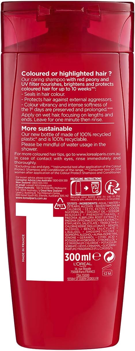 L'Oral Paris Elvive Colour Protect Shampoo 300ml image 2