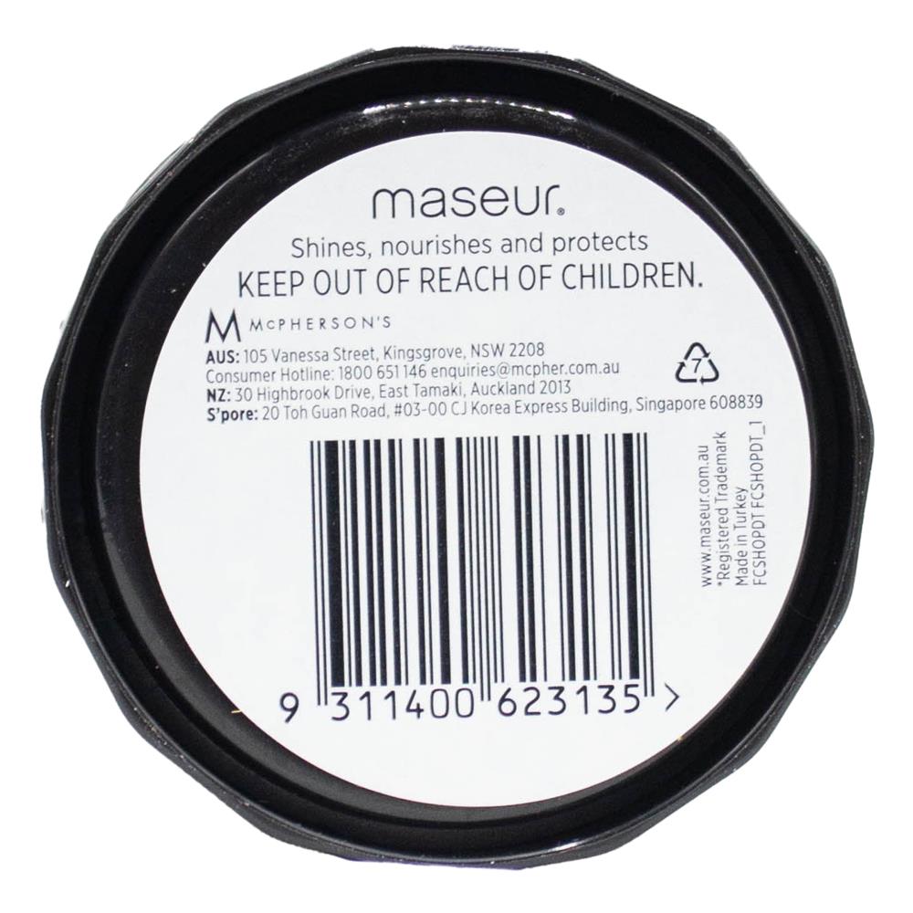 Maseur Brilliant Shine Footcare High Gloss Black Shoe Polish 38g image 2