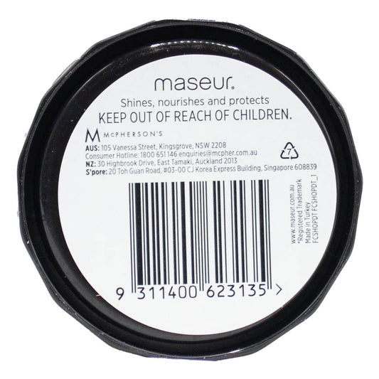Maseur Brilliant Shine Footcare High Gloss Black Shoe Polish 38g image 2