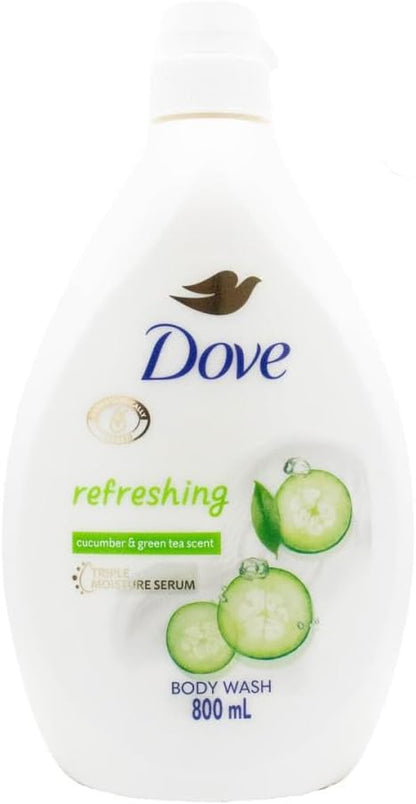 Dove Refreshing Body Wash with Cucumber & Green Tea Scent 800mL