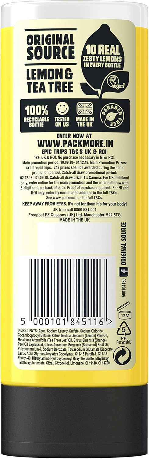 Original Source Lemon & Tea Tree Shower Gel 250ml image 2