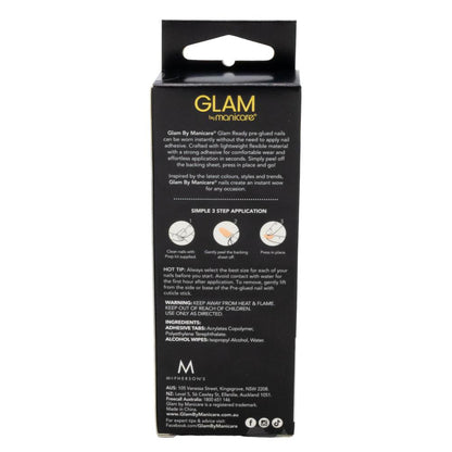 Manicare Glam Ready Pre-Glued Nails - Let It Shimmer image 4