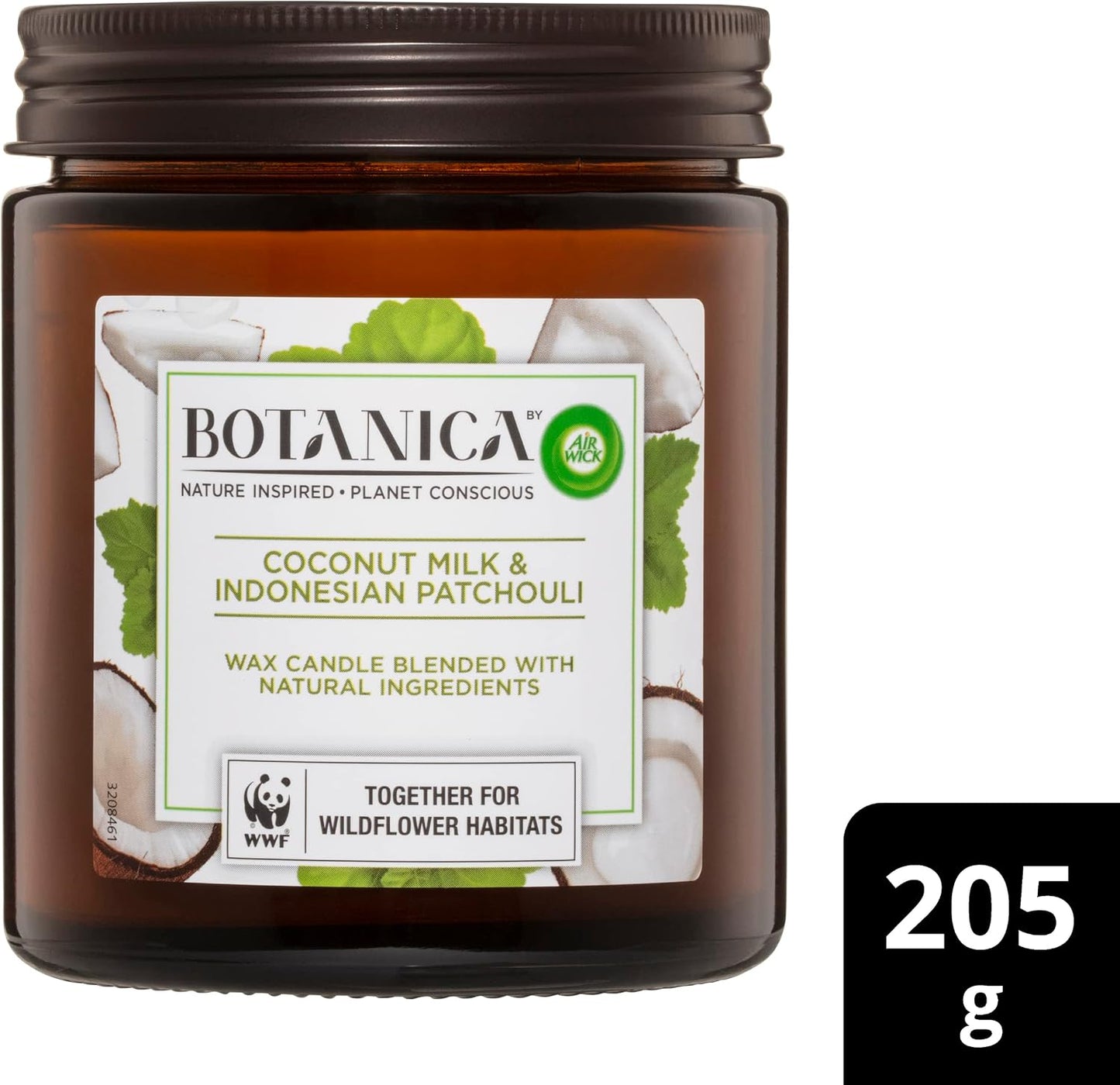 Air Wick Botanica Coconut Milk & Indonesian Patchouli Candle 205g image 2