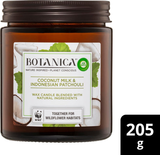 Air Wick Botanica Coconut Milk & Indonesian Patchouli Candle 205g image 2