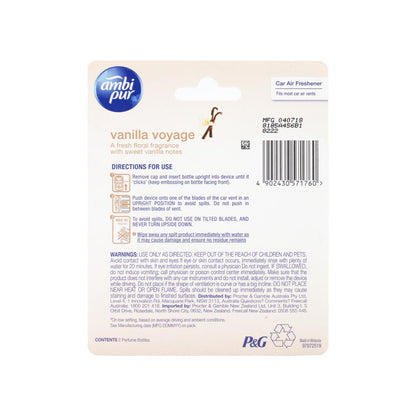 Ambi Pur Vanilla Voyage Car Air Freshener Refill 2 x 7.5ml image 4