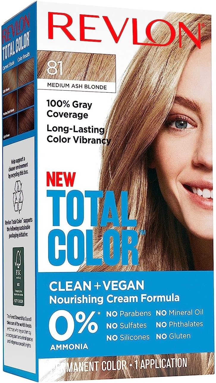 Revlon Total Color Permanent Hair Colour 81 Medium Ash Blonde
