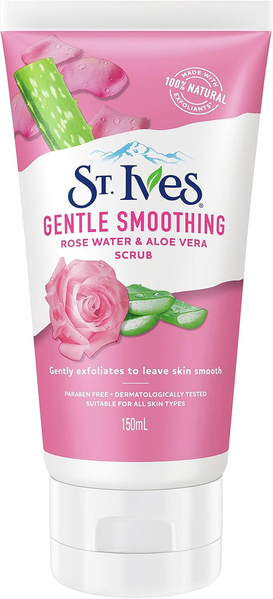St Ives Gentle Smoothing Face Scrub Rose Water & Aloe Vera 150 mL