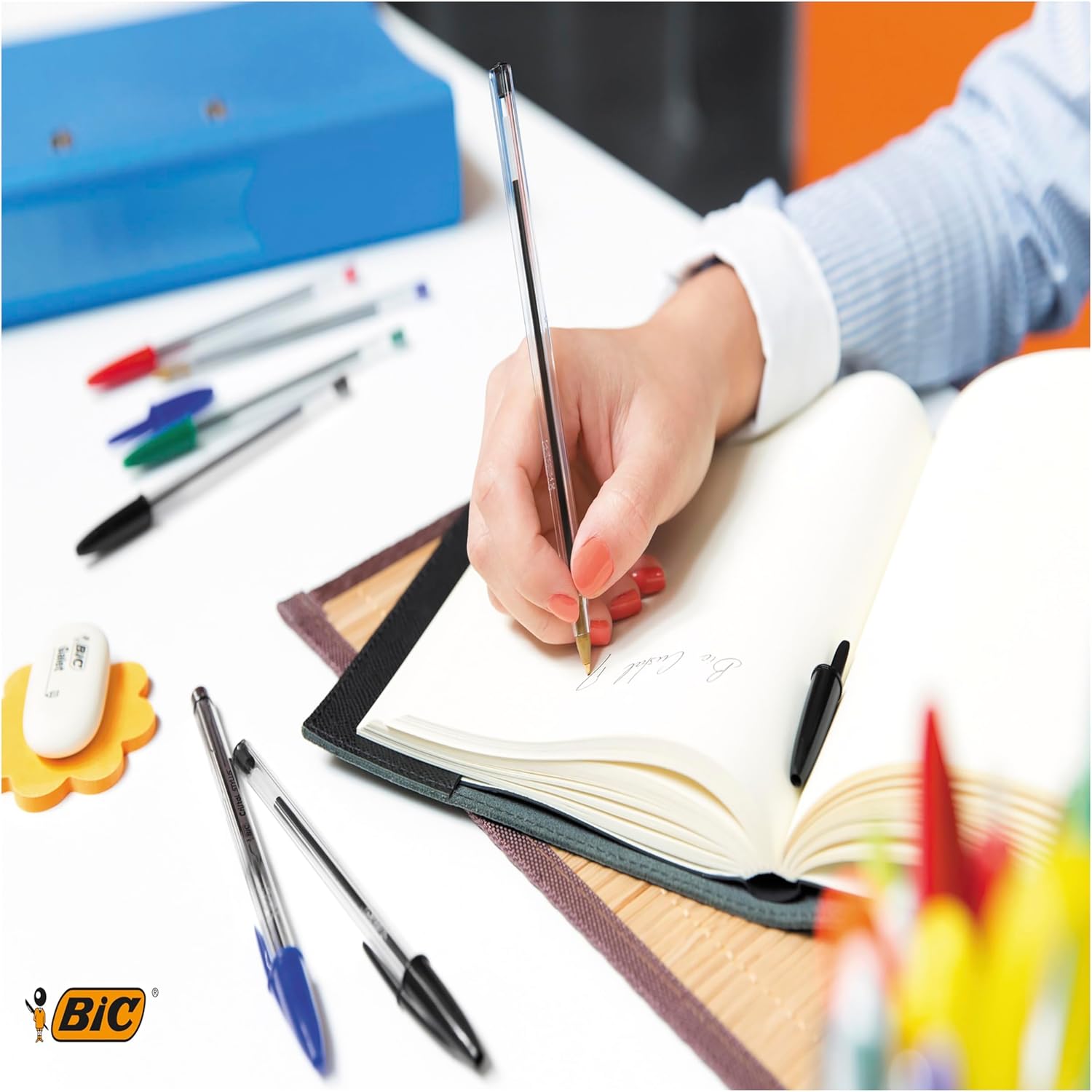 BIC Cristal Original Ballpoint Pens - Blue 12 Pack image 3