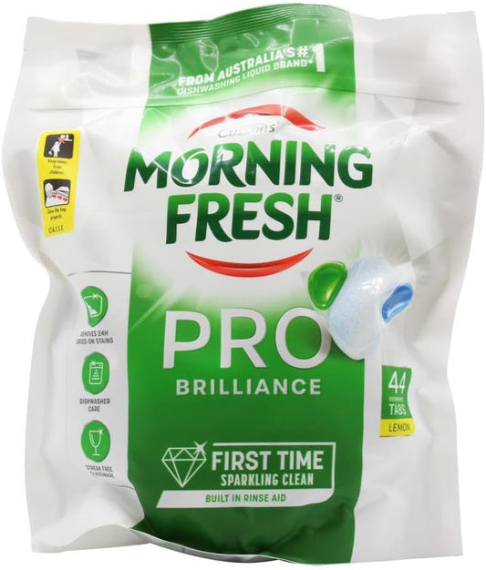 Morning Fresh Pro Brilliance Lemon Dishwasher Tablets (44 Tablets)