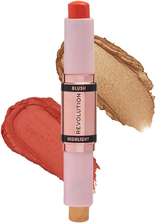 Revolution Blush & Highlight Stick, Coral Dew