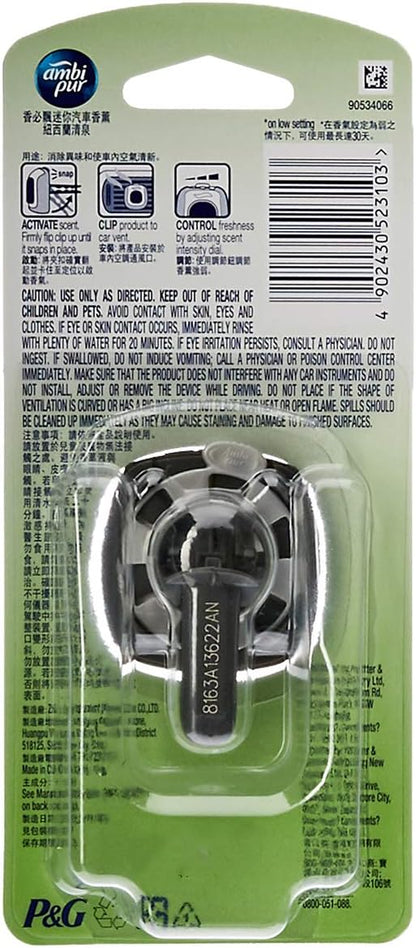 Ambi Pur Car Mini Clip Air Freshener - New Zealand Springs 2mL image 2