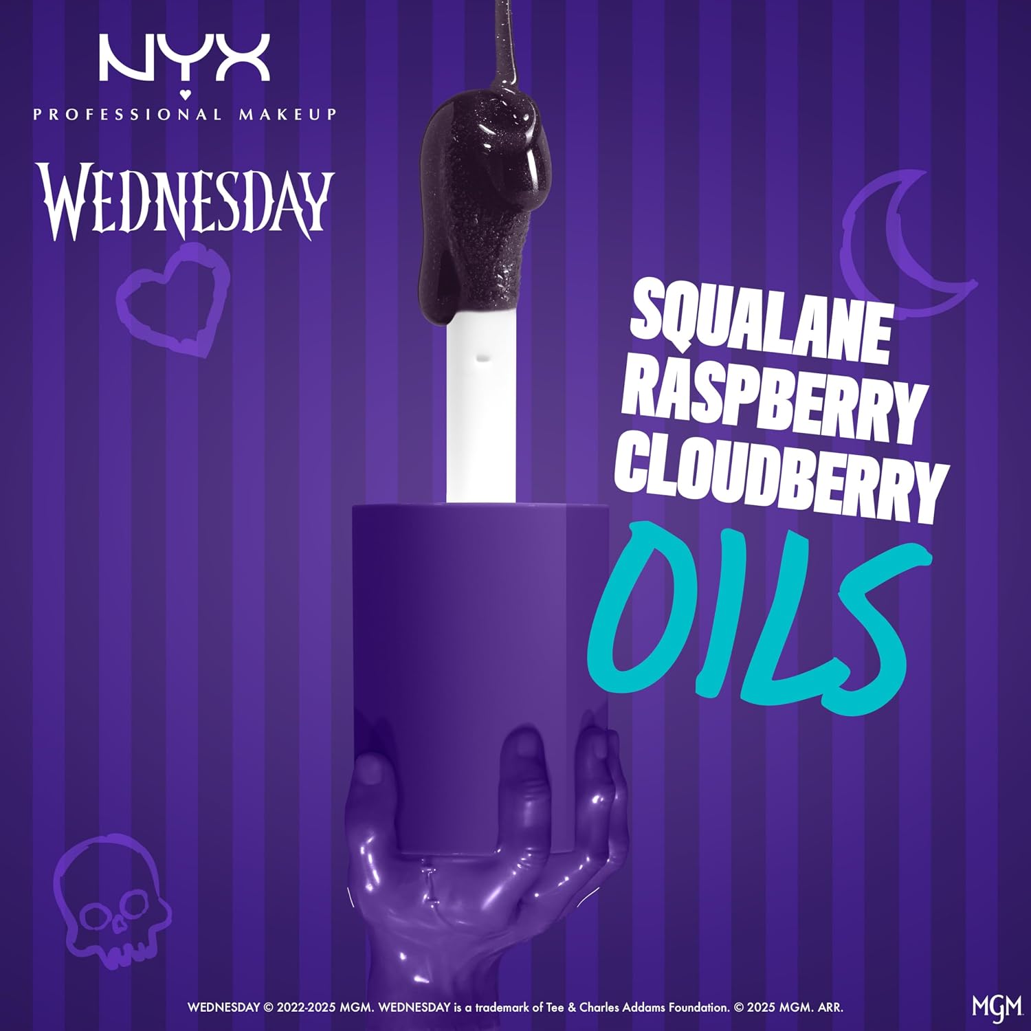 NYX Professional Makeup Wednesday Color-Shifting Lip Oil - Nightshade image 8