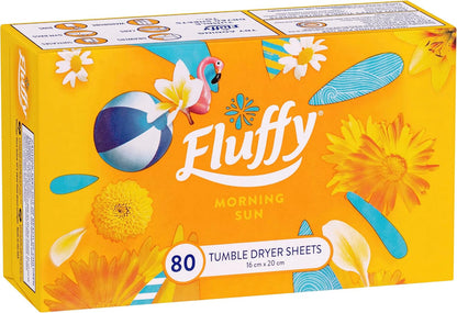 Fluffy Morning Sun Tumble Dryer Sheets, 80 Pack image 8