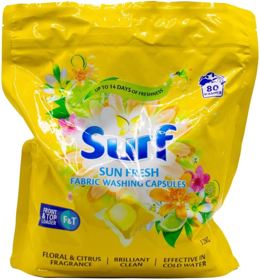 Surf Fabric Washing Capsules Sun Fresh 80 Pack