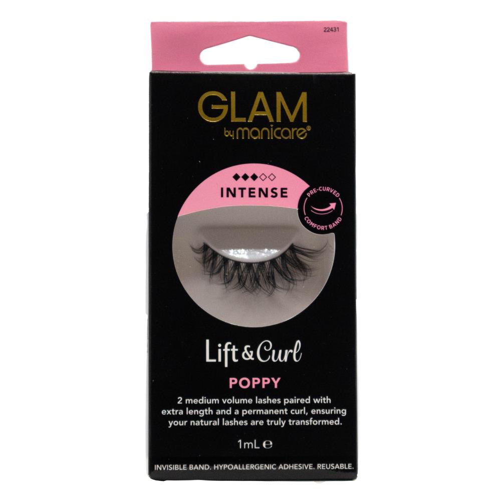 Manicare Glam Lift & Curl Poppy Intense Lashes with Hypoallergenic Adhesive image 2