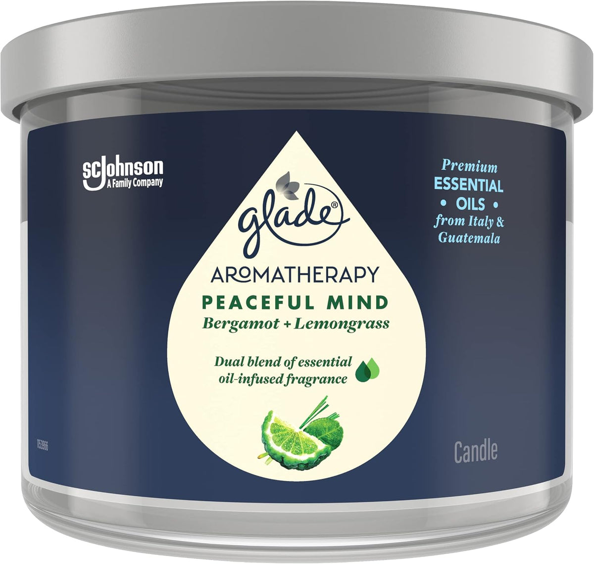 Glade Aromatherapy Calm Mind Candle – Bergamot & Lemongrass image 4