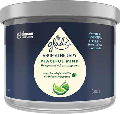 Glade Aromatherapy Calm Mind Candle – Bergamot & Lemongrass image 4