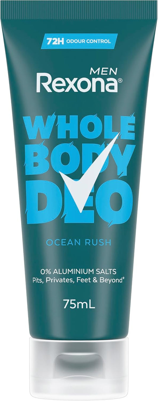 Rexona Men's Ocean Rush Whole Body Deodorant Cream 75ml