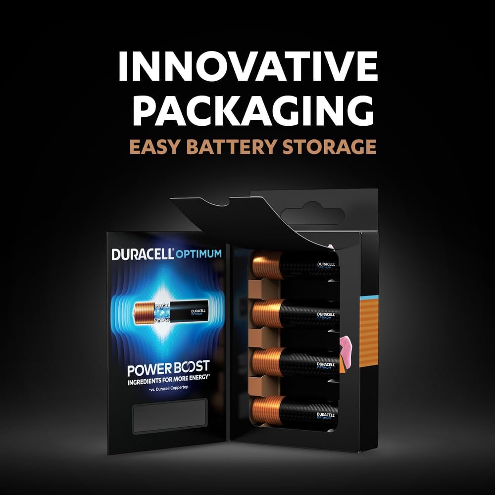 Duracell Optimum AA Alkaline Batteries, 8 Pack image 5