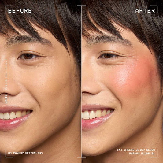 NYX Fat Cheeks Juicy Liquid Blush - Papaya Plump image 2