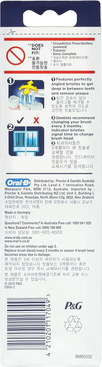 Oral-B CrossAction Electric Toothbrush Replacement Heads, 2-Pack image 3