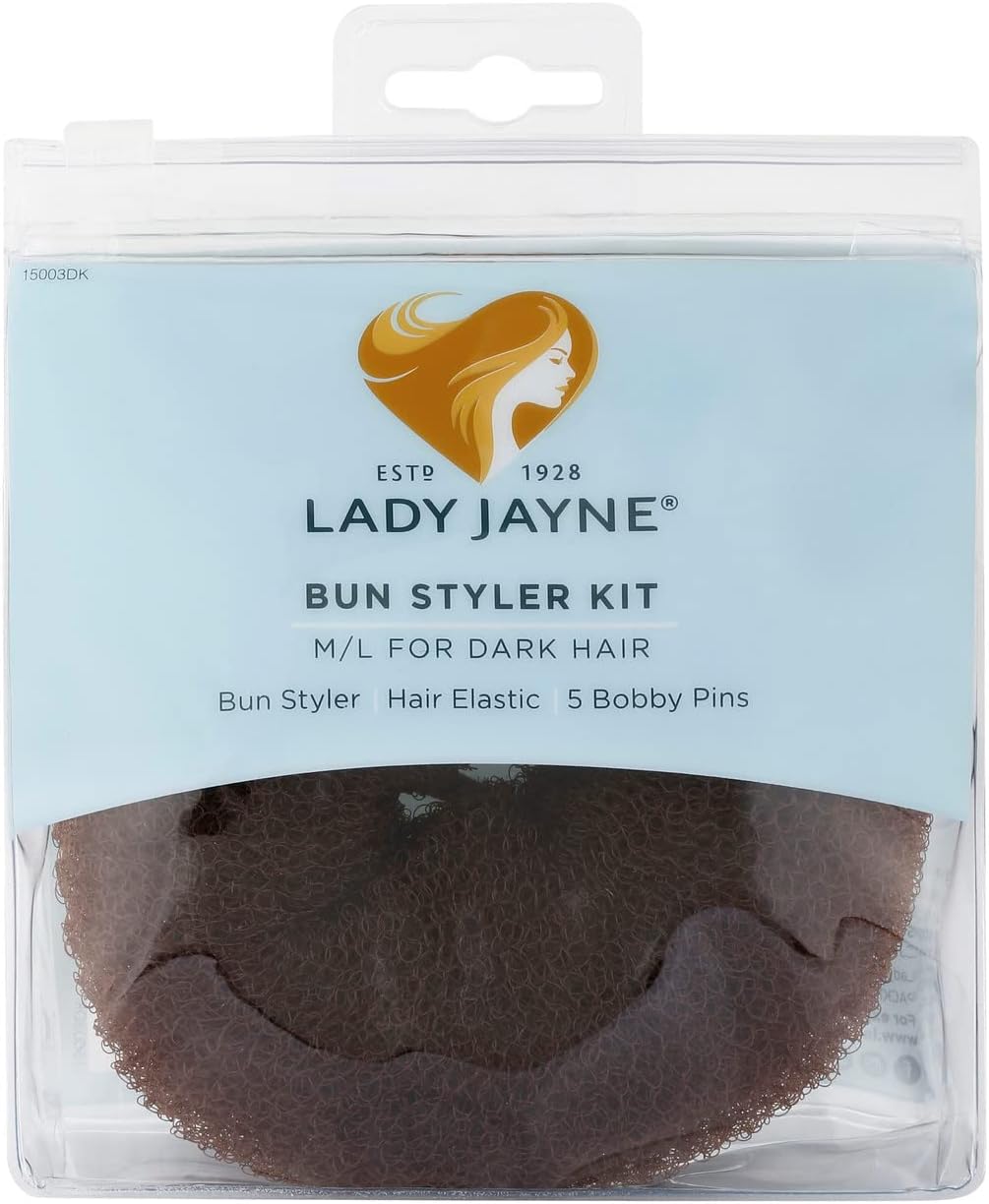 Lady Jayne Dark Bun Styler Kit - Medium/Large
