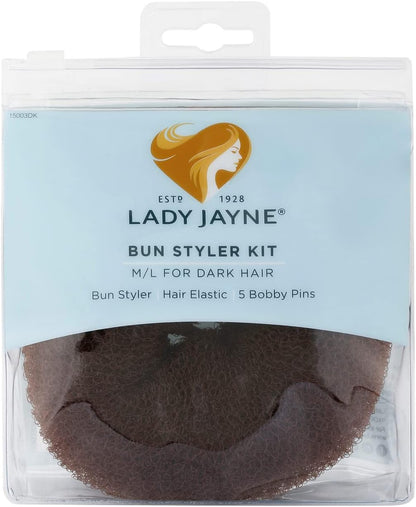 Lady Jayne Dark Bun Styler Kit - Medium/Large