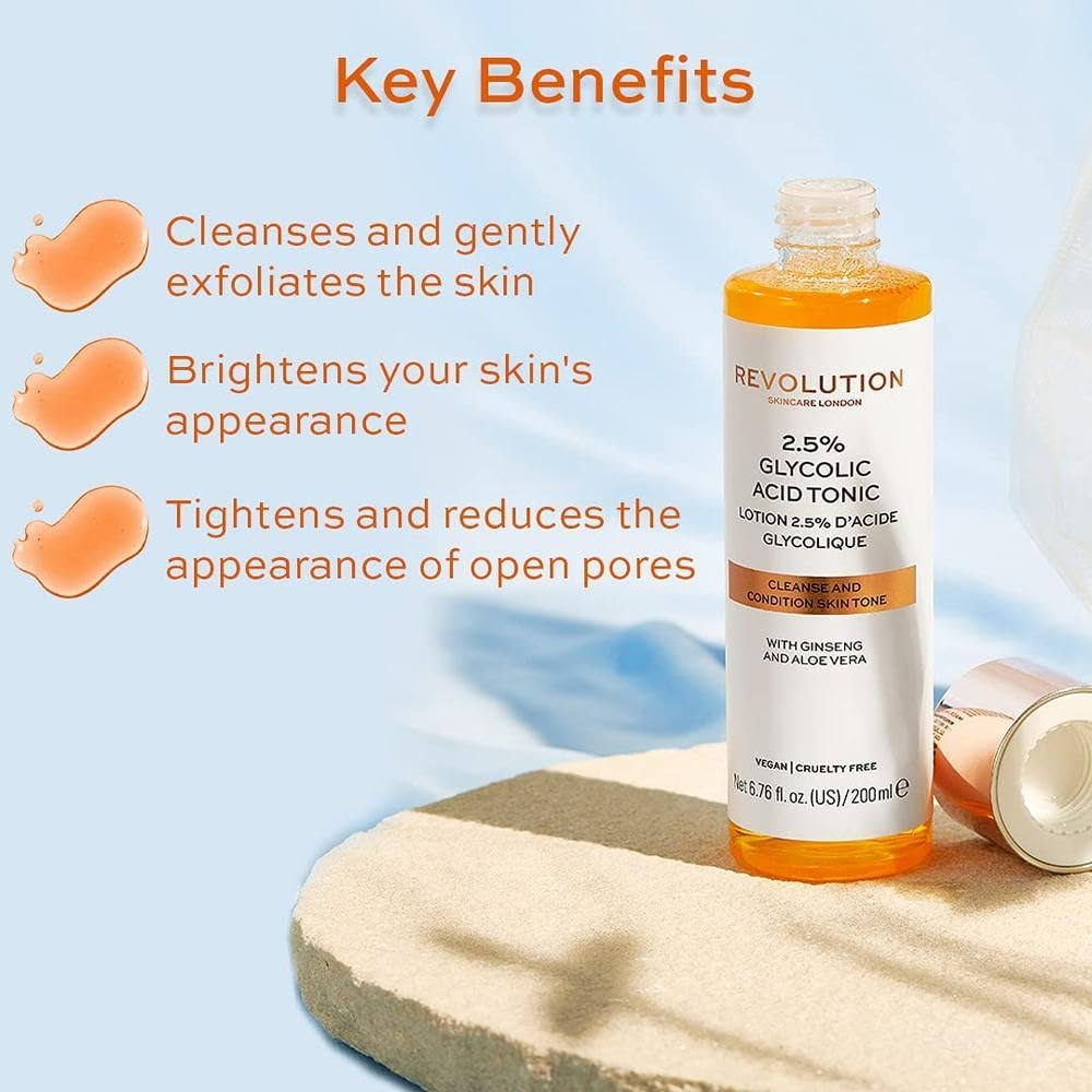 Revolution Skincare 2.5% Glycolic Acid Toner 200ml image 3