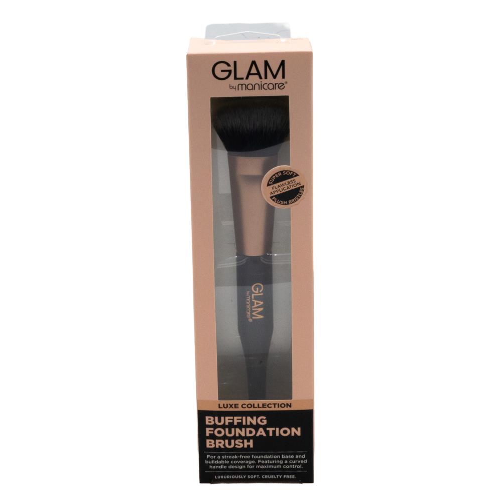 Glam by Manicare GP2 Buffing Foundation Brush – Soft Synthetic Bristles for Liquid & Powder image 4