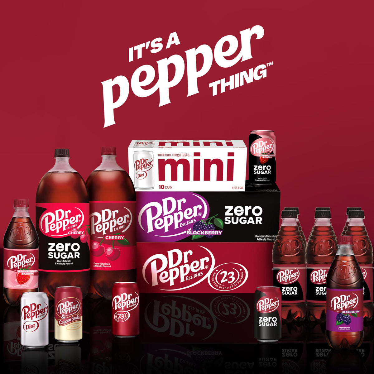 Dr Pepper Cherry Cola Soft Drink 355mL Cans (Pack of 12) image 3