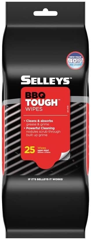 Selleys BBQ Tough Cleaning Wipes 25 Pack
