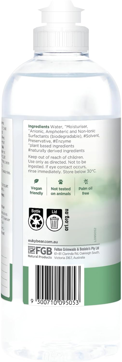 Euky Bear Baby Bottle & Utensil Cleaner 500mL, Plant-Based & Enzyme-Powered image 2