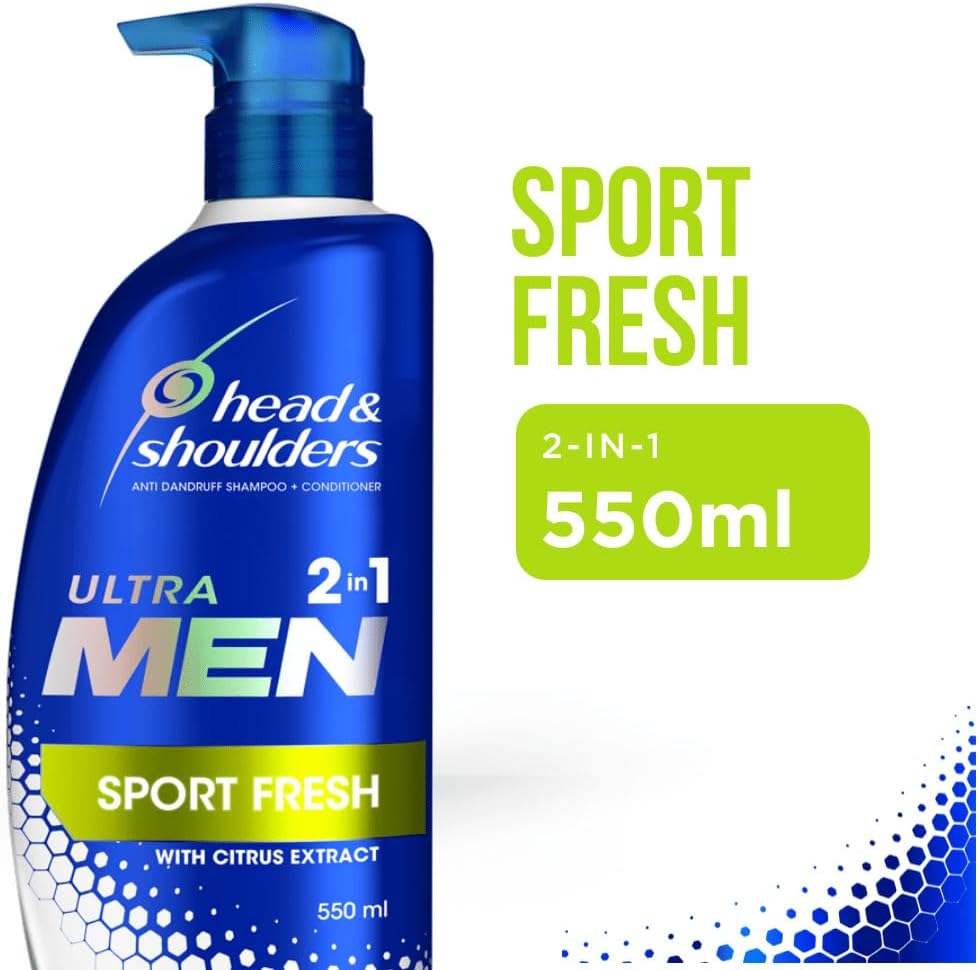 Head & Shoulders Ultra Men 2-in-1 Sport Fresh Shampoo & Conditioner 550ml image 5