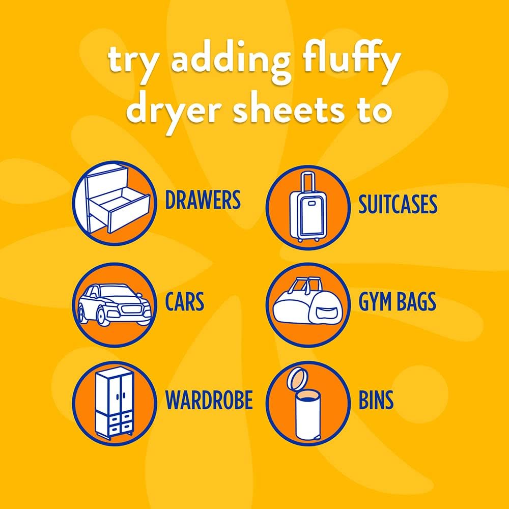 Fluffy Morning Sun Tumble Dryer Sheets, 80 Pack image 5
