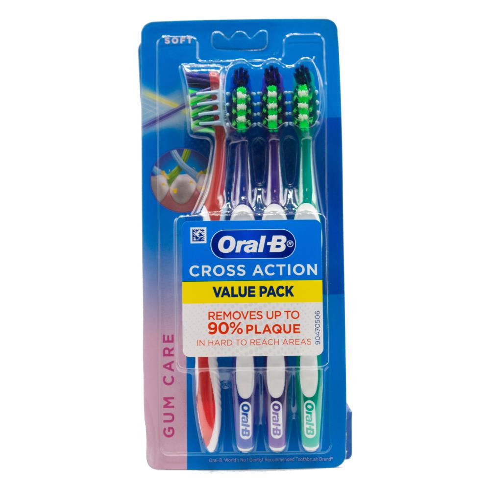 Oral-B Cross Action Gum Care Soft Toothbrush 4 Pack image 7