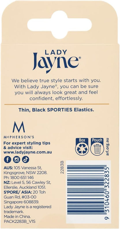 Lady Jayne Black Super Hold Elastics - 18 Pack image 2