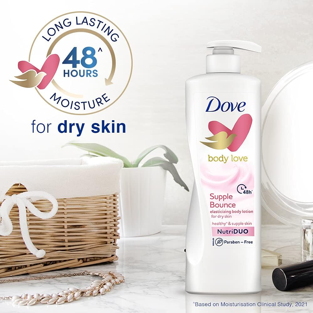 Dove Body Love Supple Bounce Body Lotion 400mL for Dry Skin image 3
