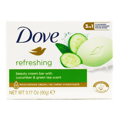 Dove Refreshing Beauty Cream Bar Soap with Cucumber and Green Tea Scent, 90g image 4